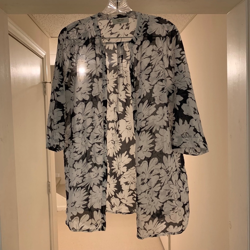 Floral beach coverup